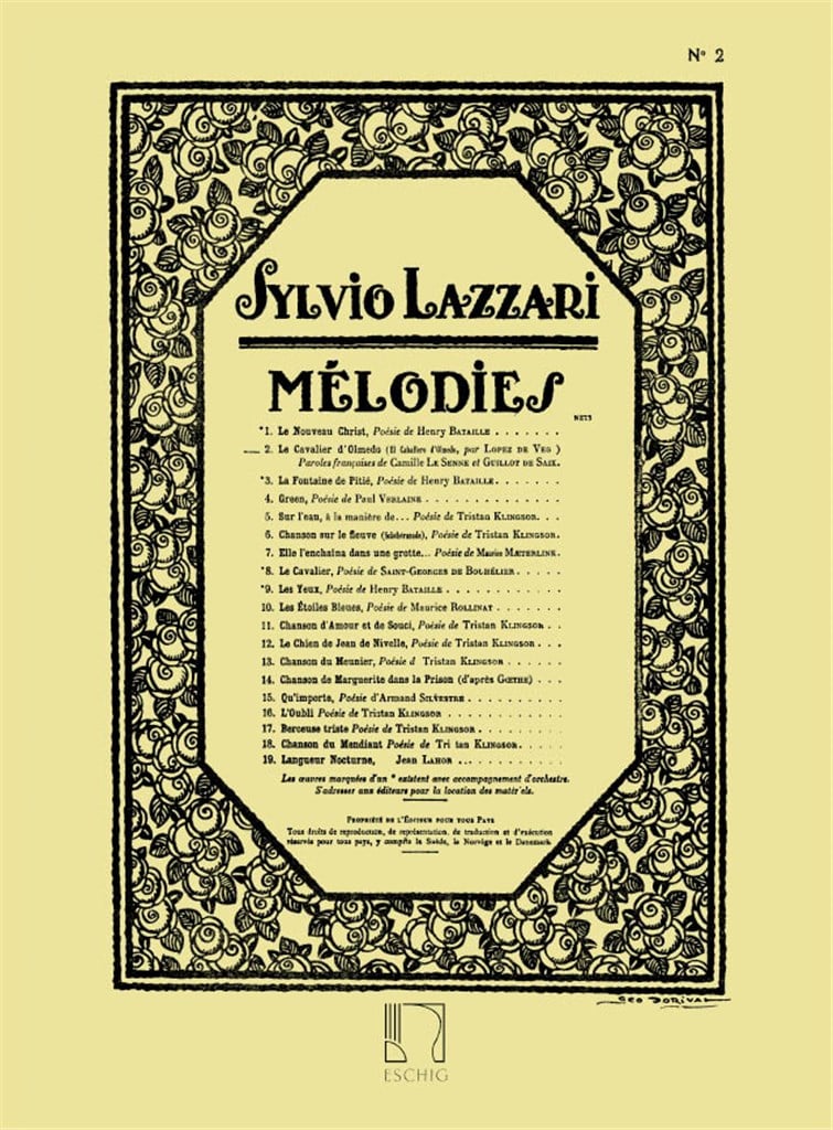 Cavalier D'Olmedo, Cht-Piano